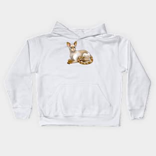 Cat - Siamese - Flame Point Kids Hoodie